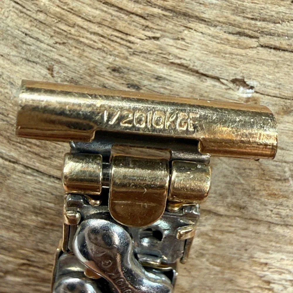 Vintage Bellavance Inc Watch Band 1/20 10K Gold Filled Expansion Strap